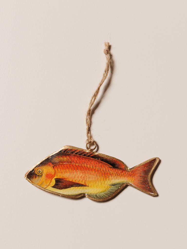 Fish hanging red & orange - 4