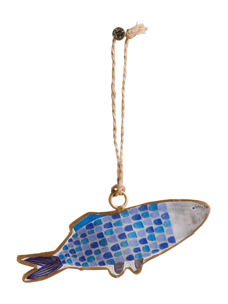 Small fish hanging blue 2 tones scales - 2