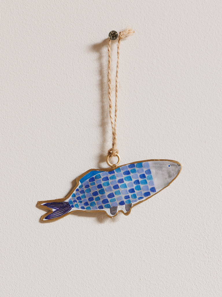 Small fish hanging blue 2 tones scales - 1