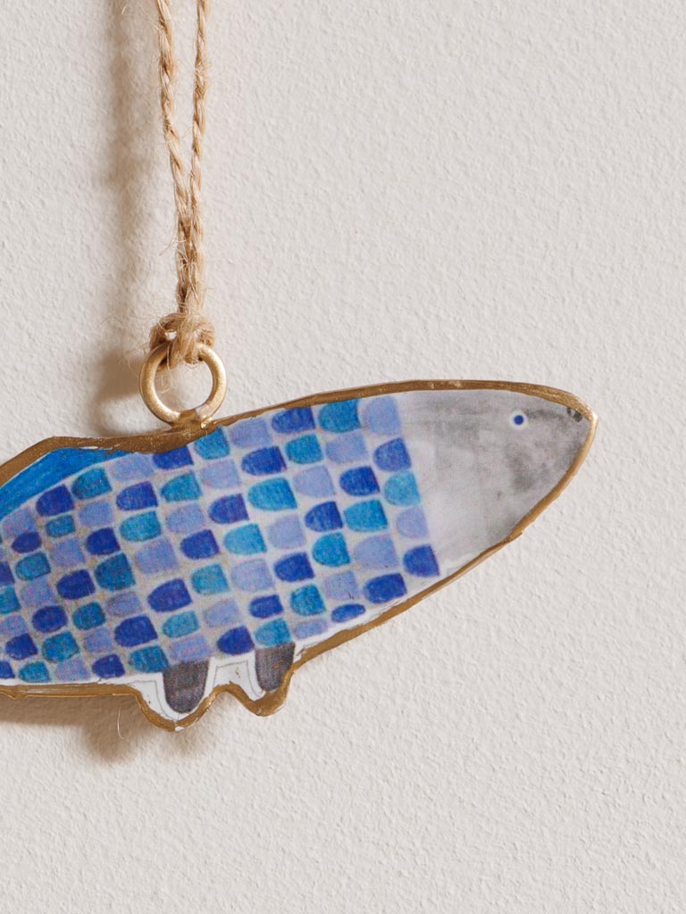 Small fish hanging blue 2 tones scales - 3