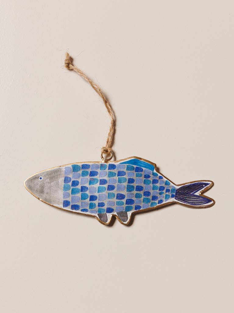 Fish hanging blue 2 tones scales - 4