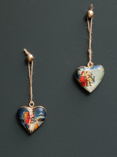 S/2 hanging Santa Heart