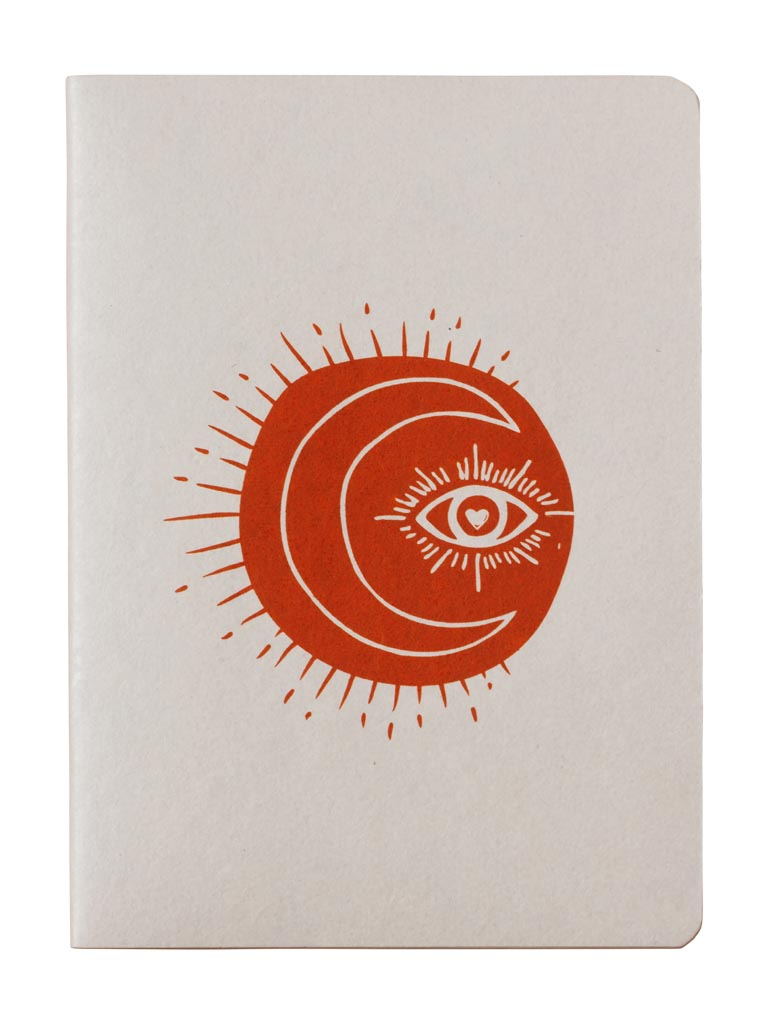 Soft cover notebook A5 terracotta moon - 2