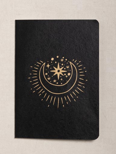 Soft cover notebook A5 Starry moon