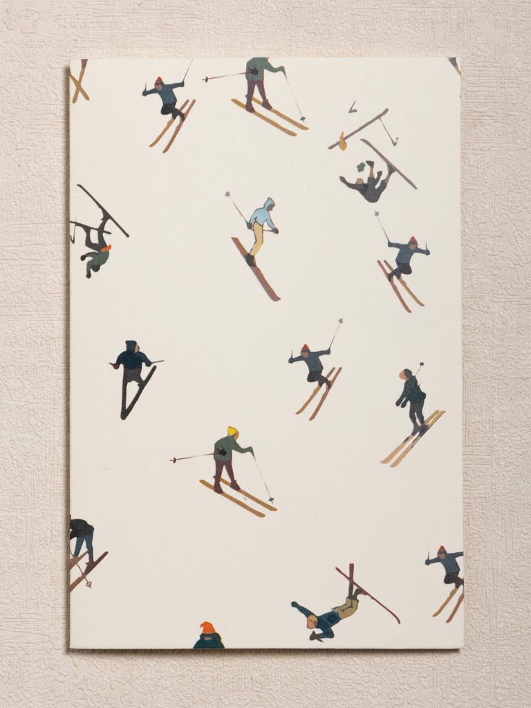 Postcard Skiers with enveloppe - 3