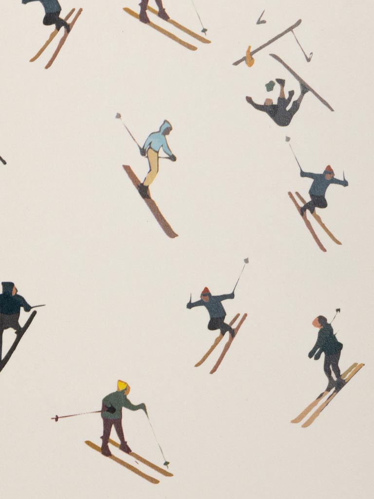 Postcard Skiers with envelope - 4