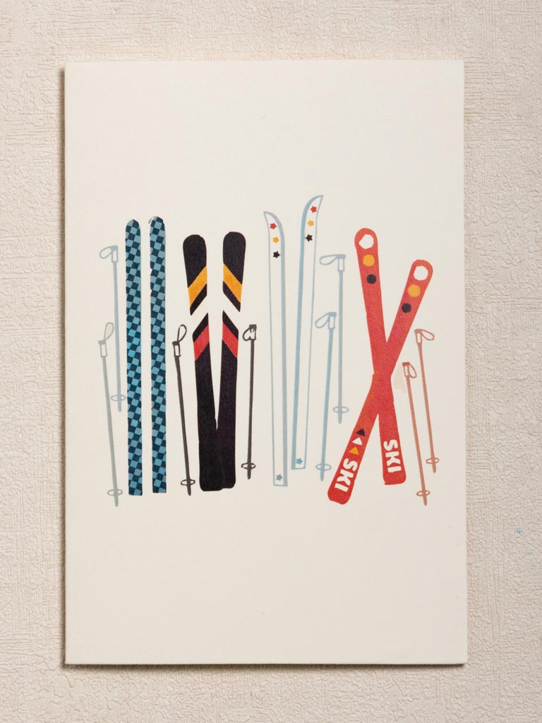 Postcard Ski with enveloppe - 3