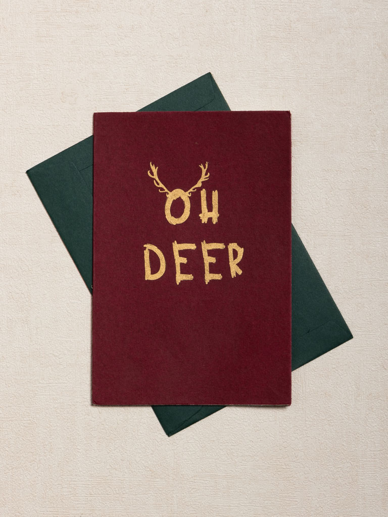 Carte Oh deer et enveloppe - 1