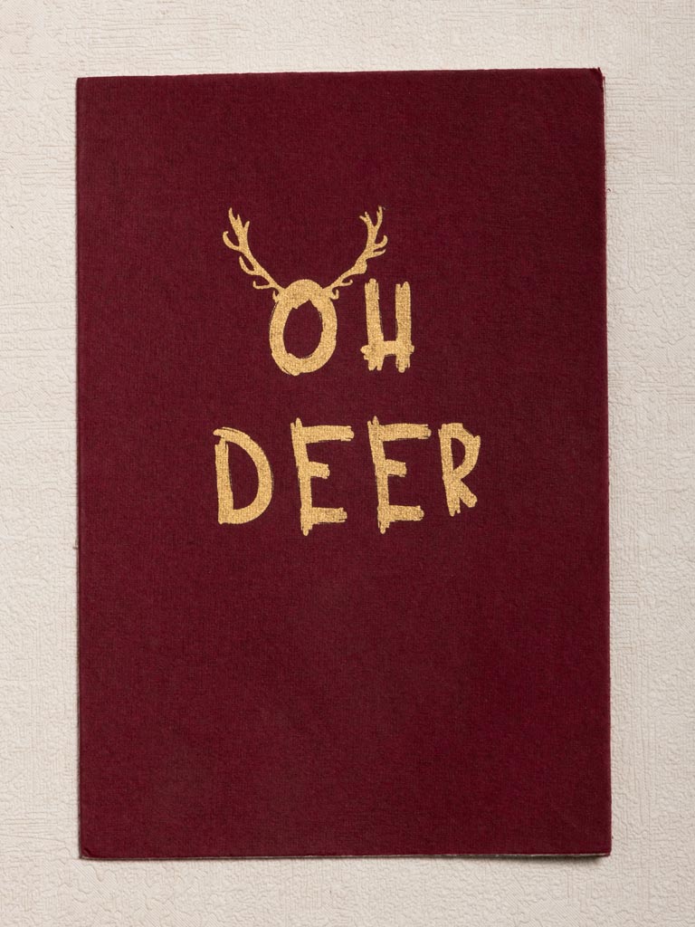 Carte Oh deer et enveloppe - 3