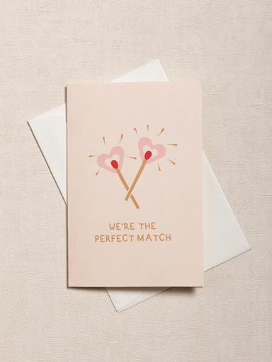 Carte Perfect match et enveloppe