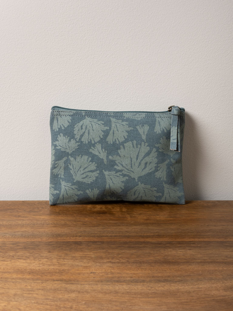 Pochette corail bleu - 1