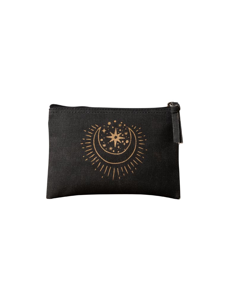 Pochette lune étoilée noire - 2