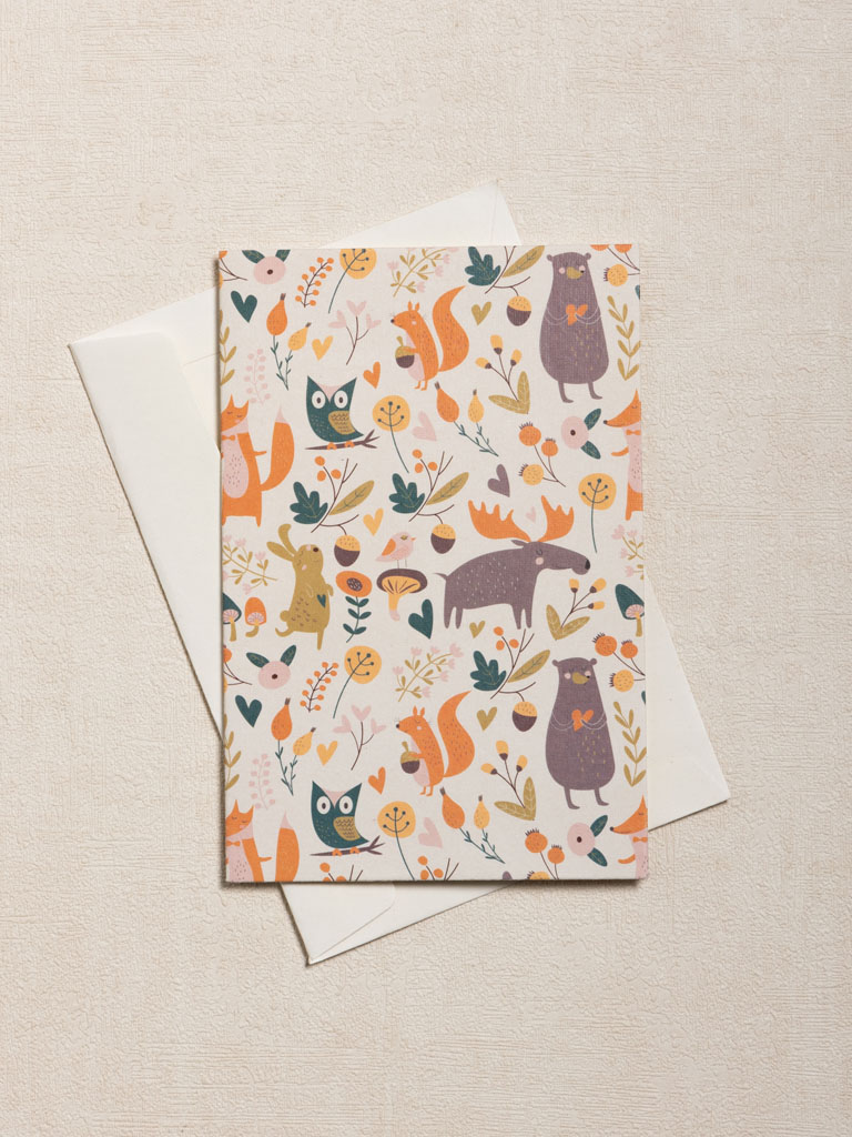 Carte Caribou et enveloppe - 1