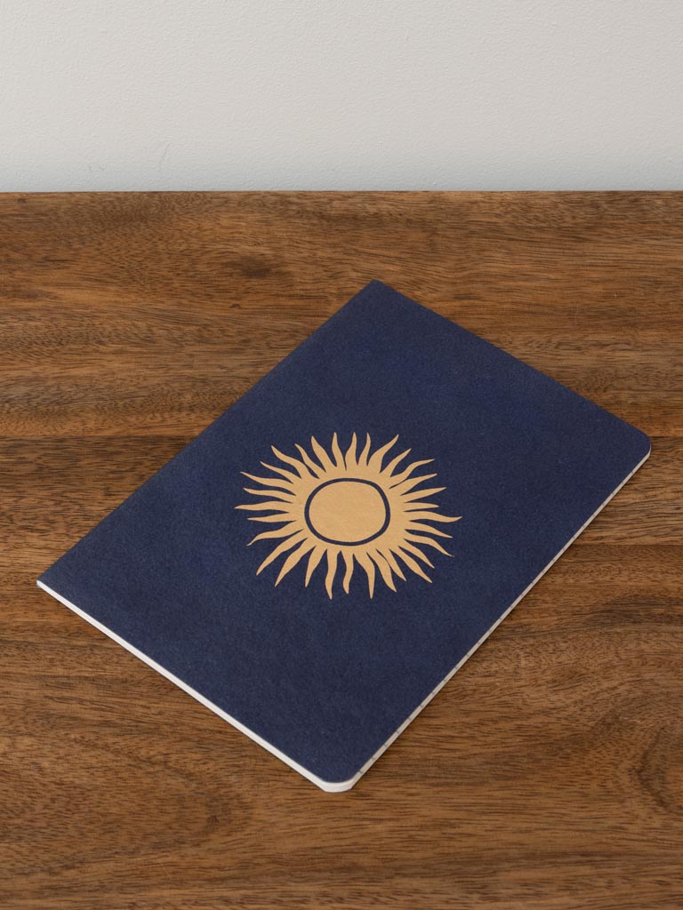 Soft cover notebook A5 Golden sun deep blue - 5