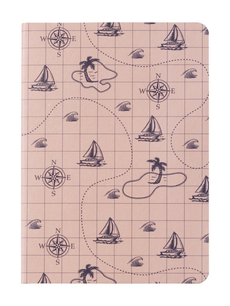 Notebook A5 sea map - 2