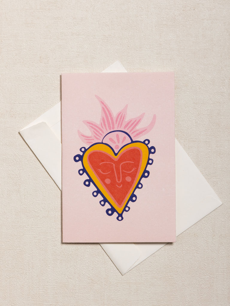 Postcard colored Ex-voto with envelope - 1