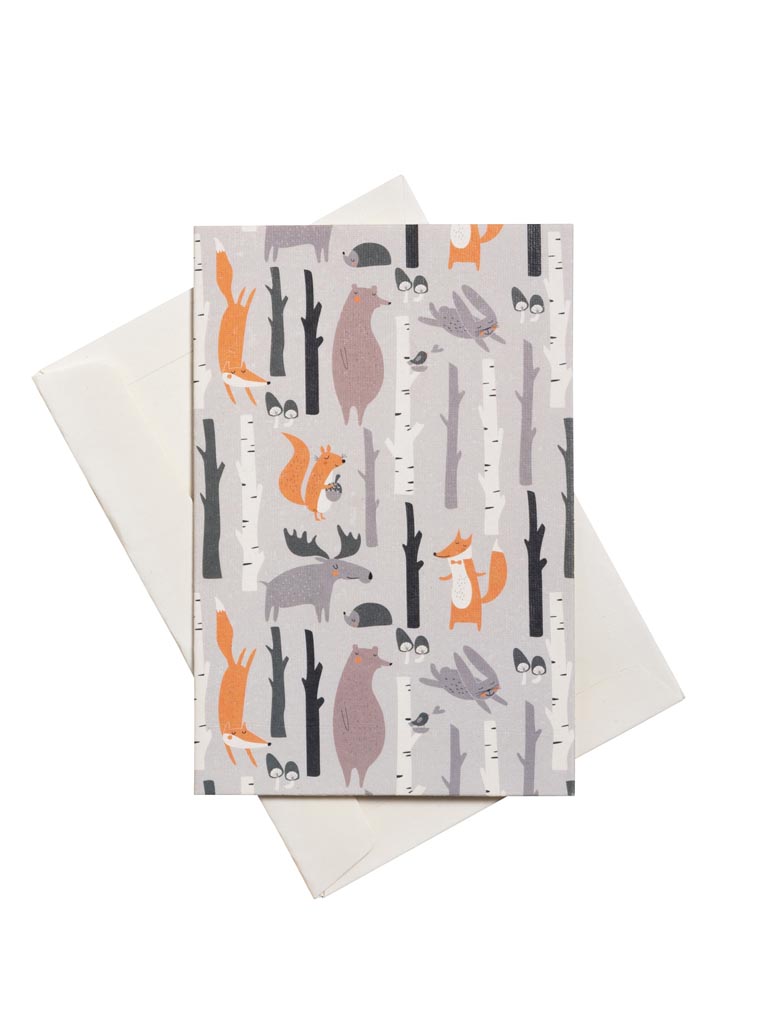 Postcard Forest with envelope - 2