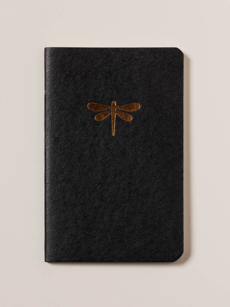Small soft cover  notebook Dragonfly - 1