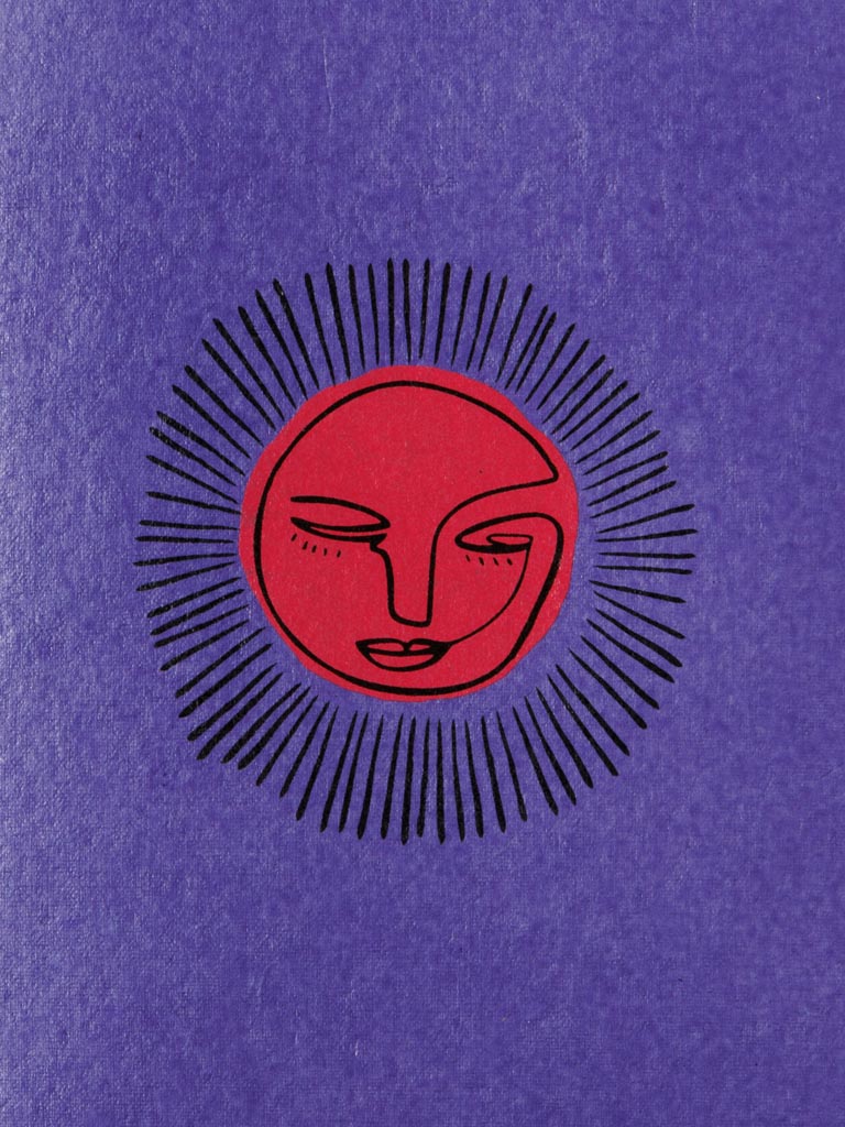 Soft cover notebook A5 Sun purple & orange - 3