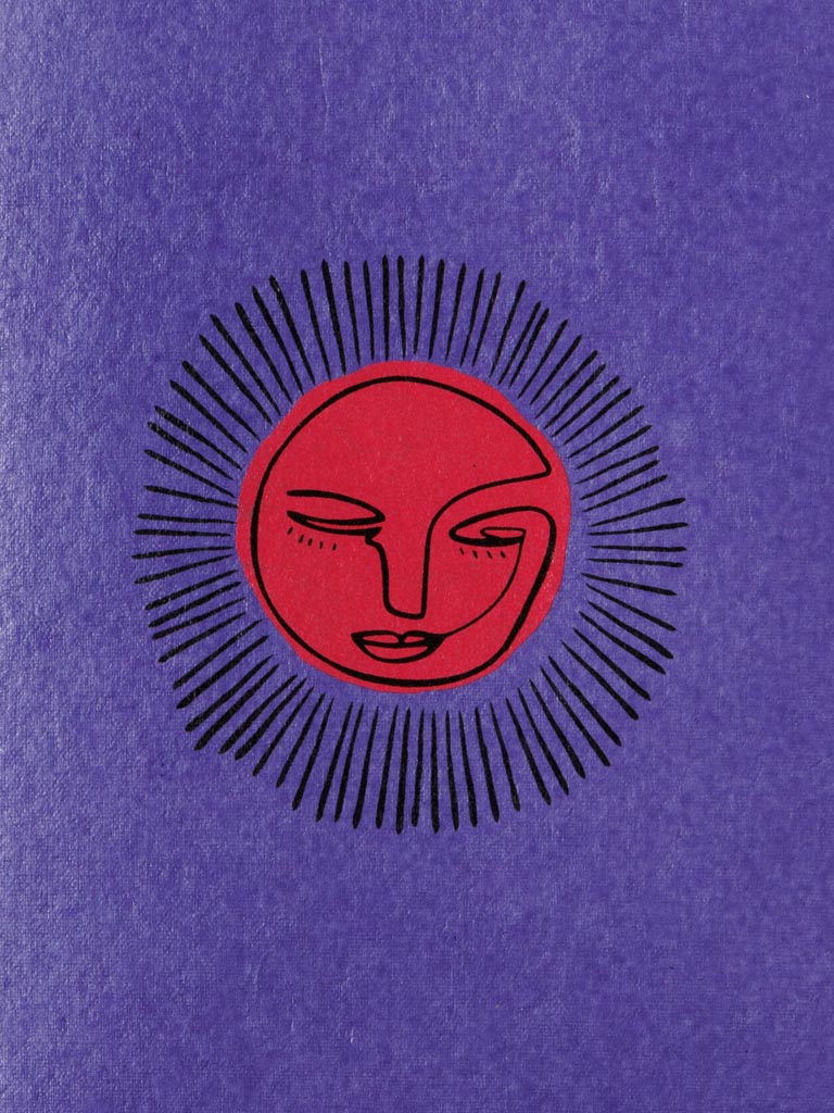 Soft cover notebook A5 Sun purple & orange - 3