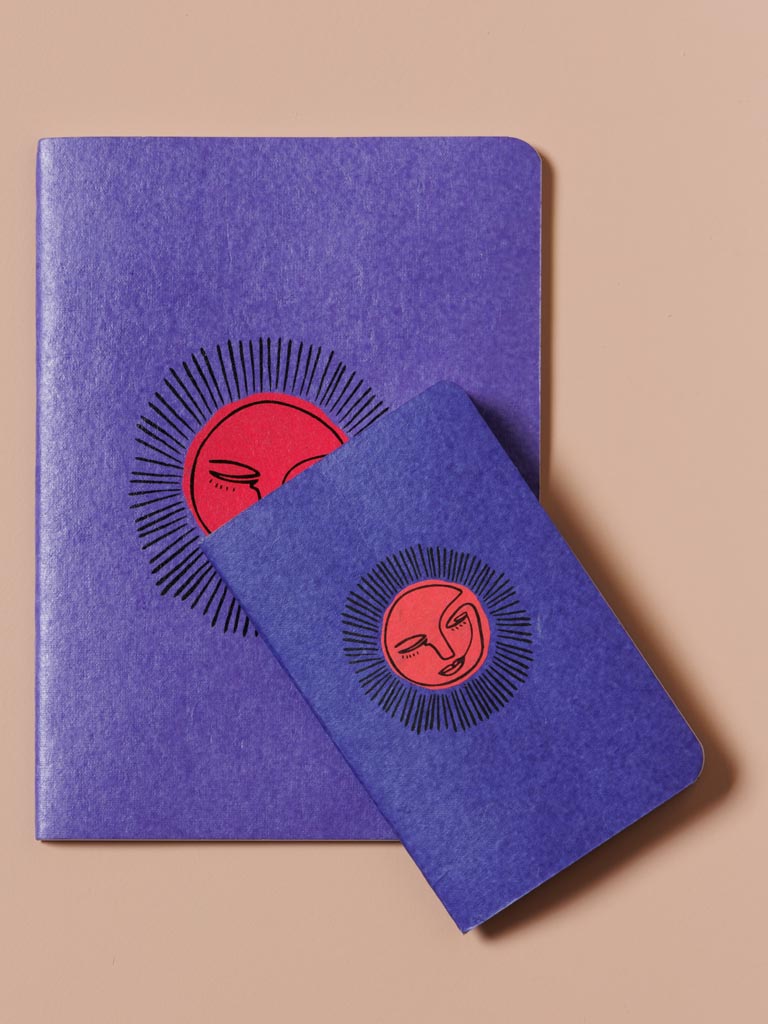Soft cover notebook A5 Sun purple & orange - 5