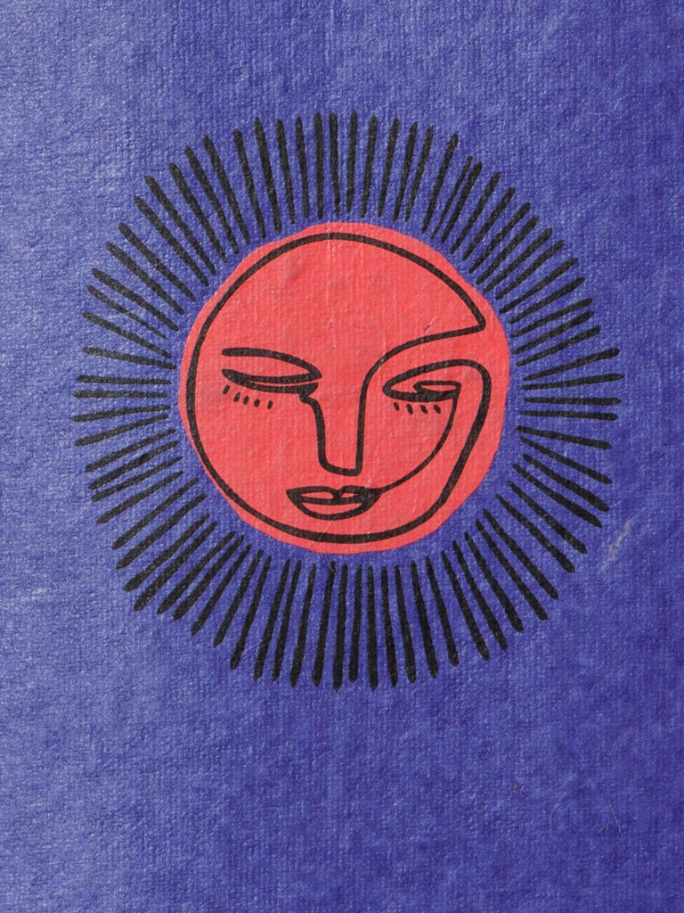 Small soft cover notebook Sun purple & orange - 3