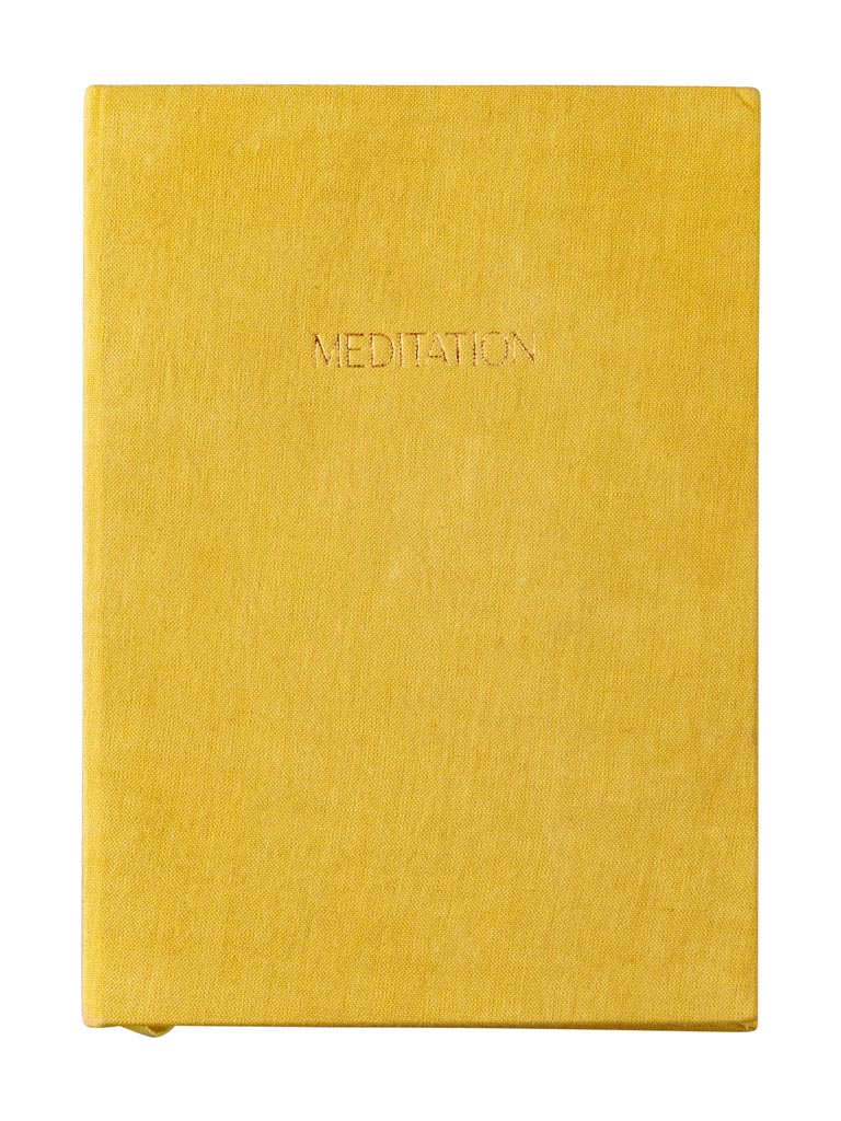 Linen hard cover notebook A5 Meditation - 2