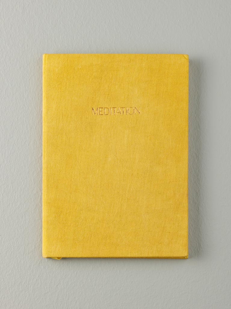 Linen hard cover notebook A5 Meditation - 1