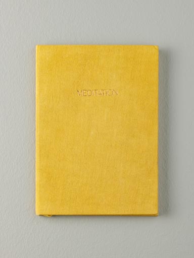 Linen hard cover notebook A5 Meditation