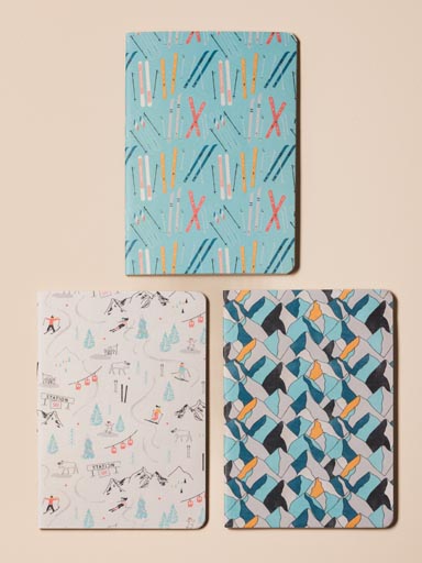 S/2 carnets A5 souples SKI