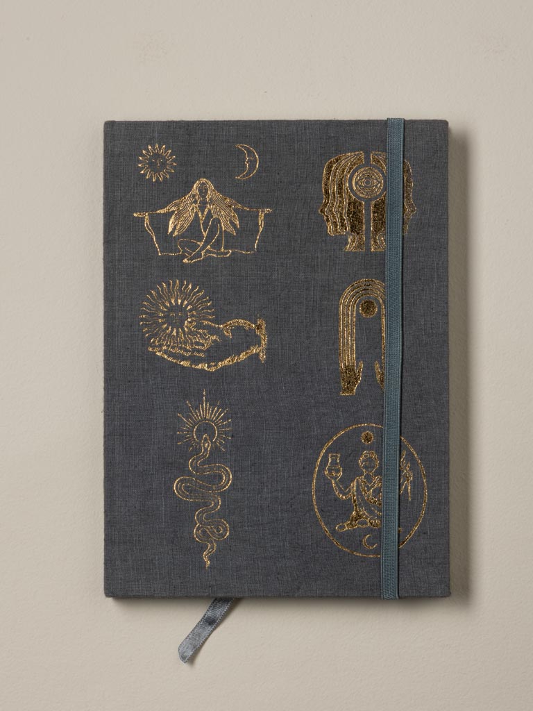 S/3 hard cover linen notebooks A5 Spirits - 3