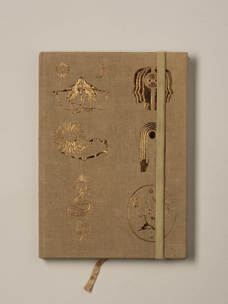 S/3 hard cover linen notebooks A5 Spirits - 5