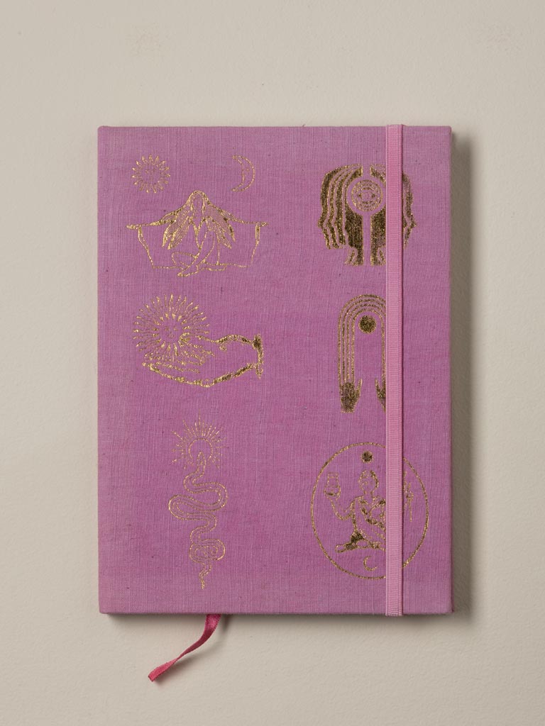 S/3 hard cover linen notebooks A5 Spirits - 4