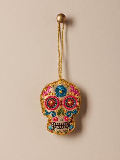 Suspension brodée Día de los muertos