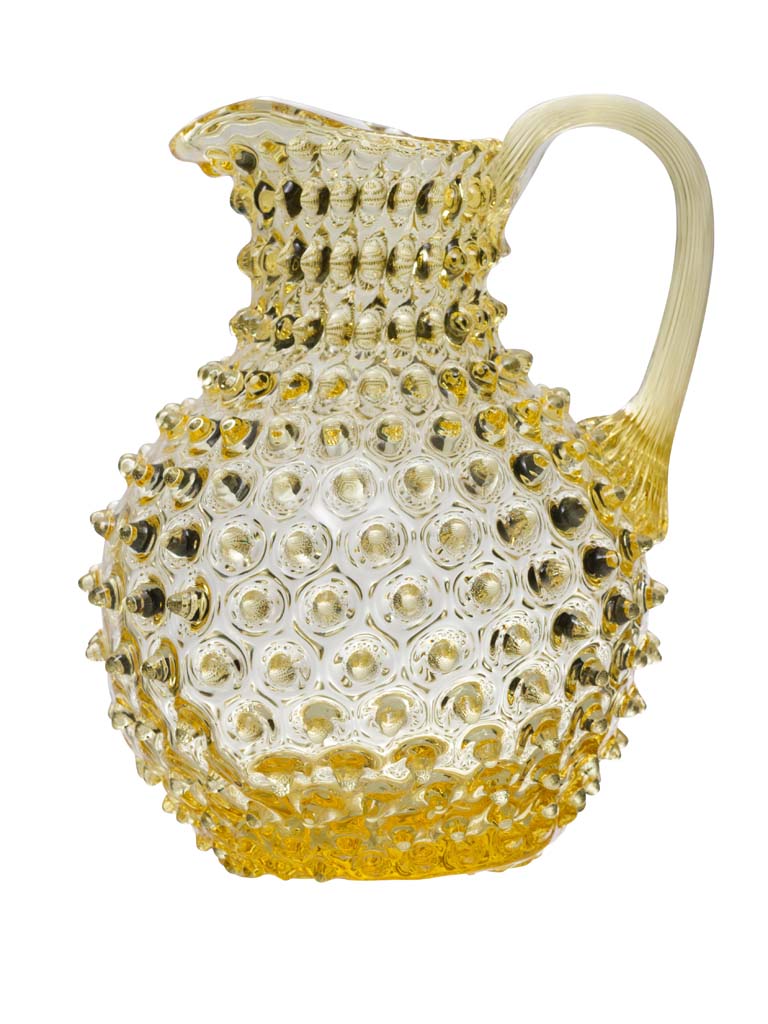 Sun yellow 2L hobnail pitcher - 2