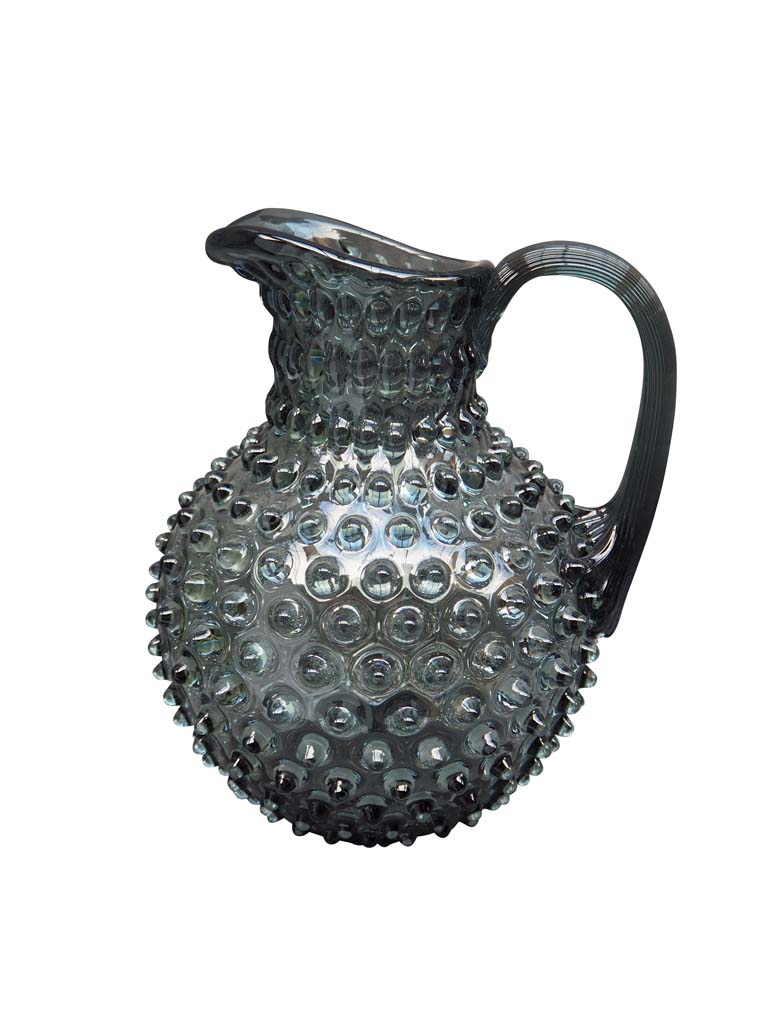 Sage grey hobnail pitcher 2L - 2