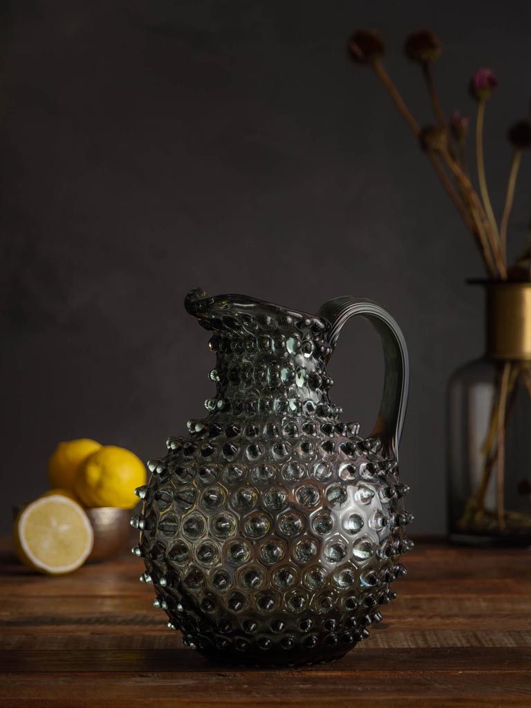 Sage grey hobnail pitcher 2L - 1