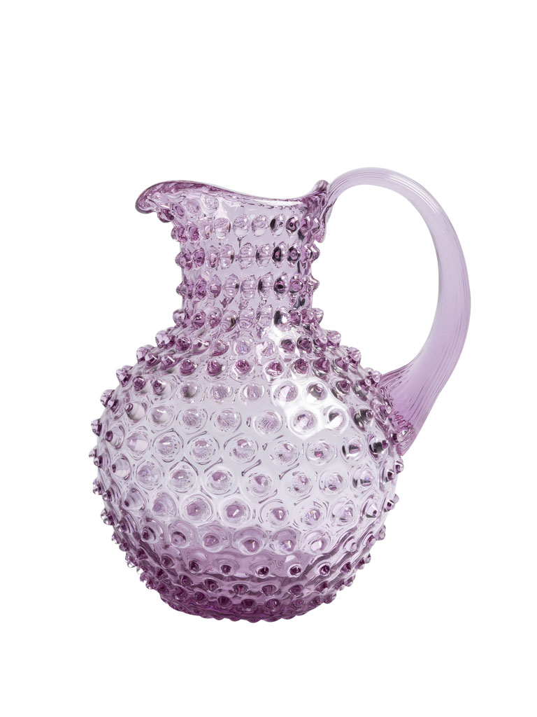 Lila hobnail pitcher 2L - 2