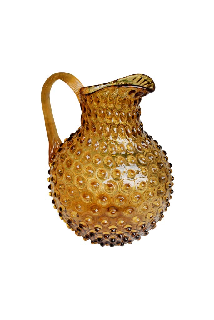 Amber hobnail pitcher 2L - 2