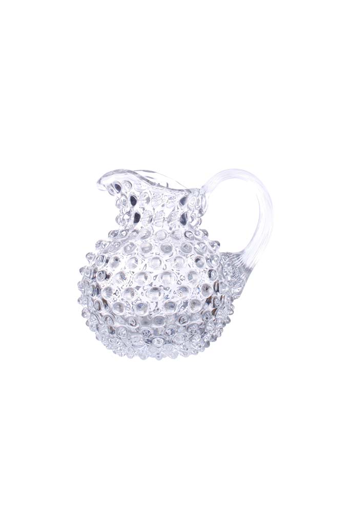 Small clear 50cl hobnail pitcher - 2
