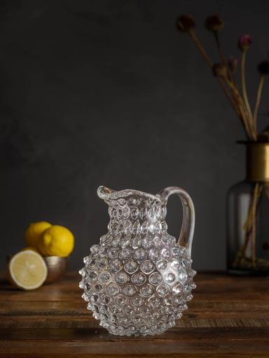 Clear hobnail picther 1L