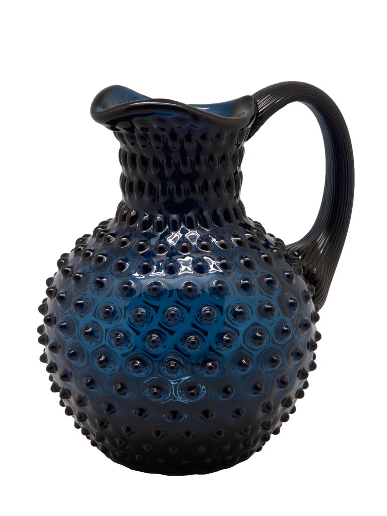 Night blue hobnail pitcher 2L - 2