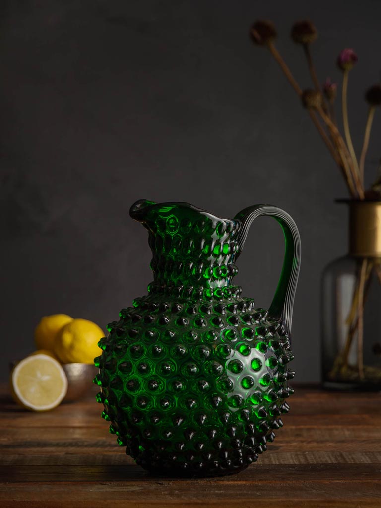 Green hobnail pitcher 2L N/A in NO&SE - 1