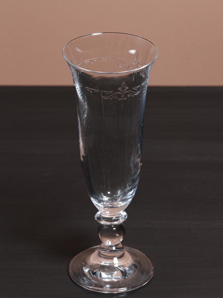 Champagne glass Fleur de Lys - 3