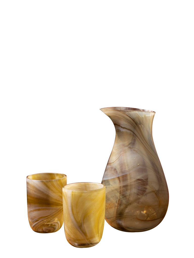 Glass Pitcher Ombré & 2 glasses (color variation) - 2