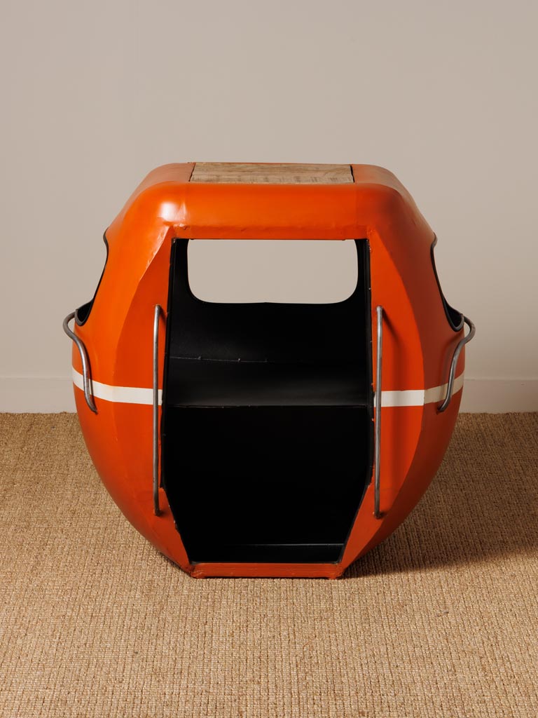 Orange cable car bedside table - 1