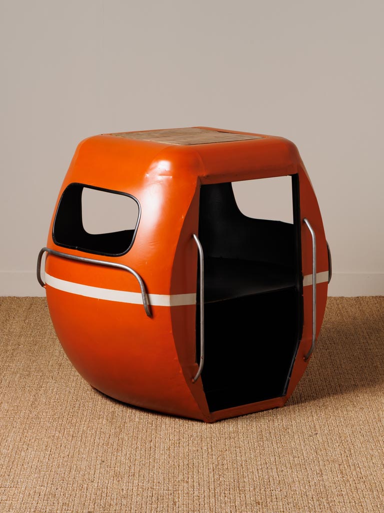 Orange cable car bedside table - 3
