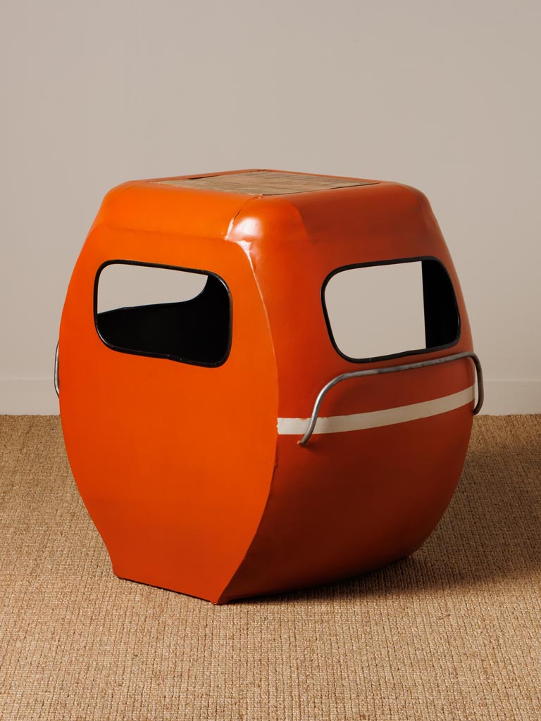 Orange cable car bedside table - 5