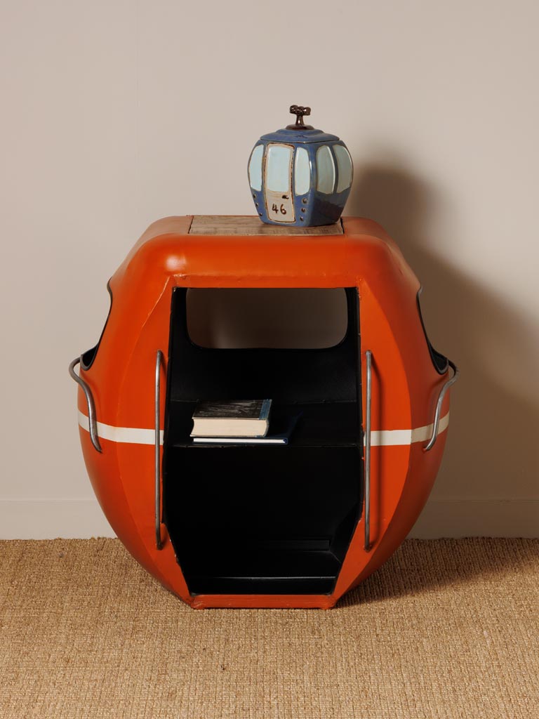 Orange cable car bedside table - 6
