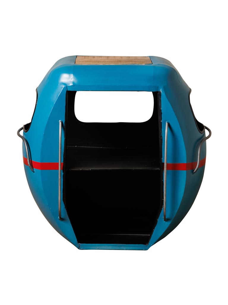 Blue cable car bedside table - 2